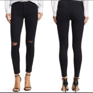 Mother Jeans The Looker Ankle Jean Busted Knees